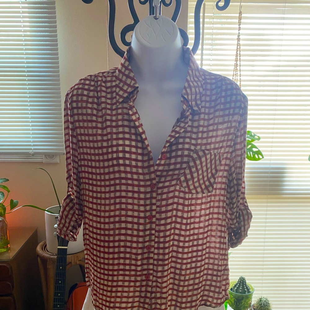 Forever 21, light summery button up shirt.